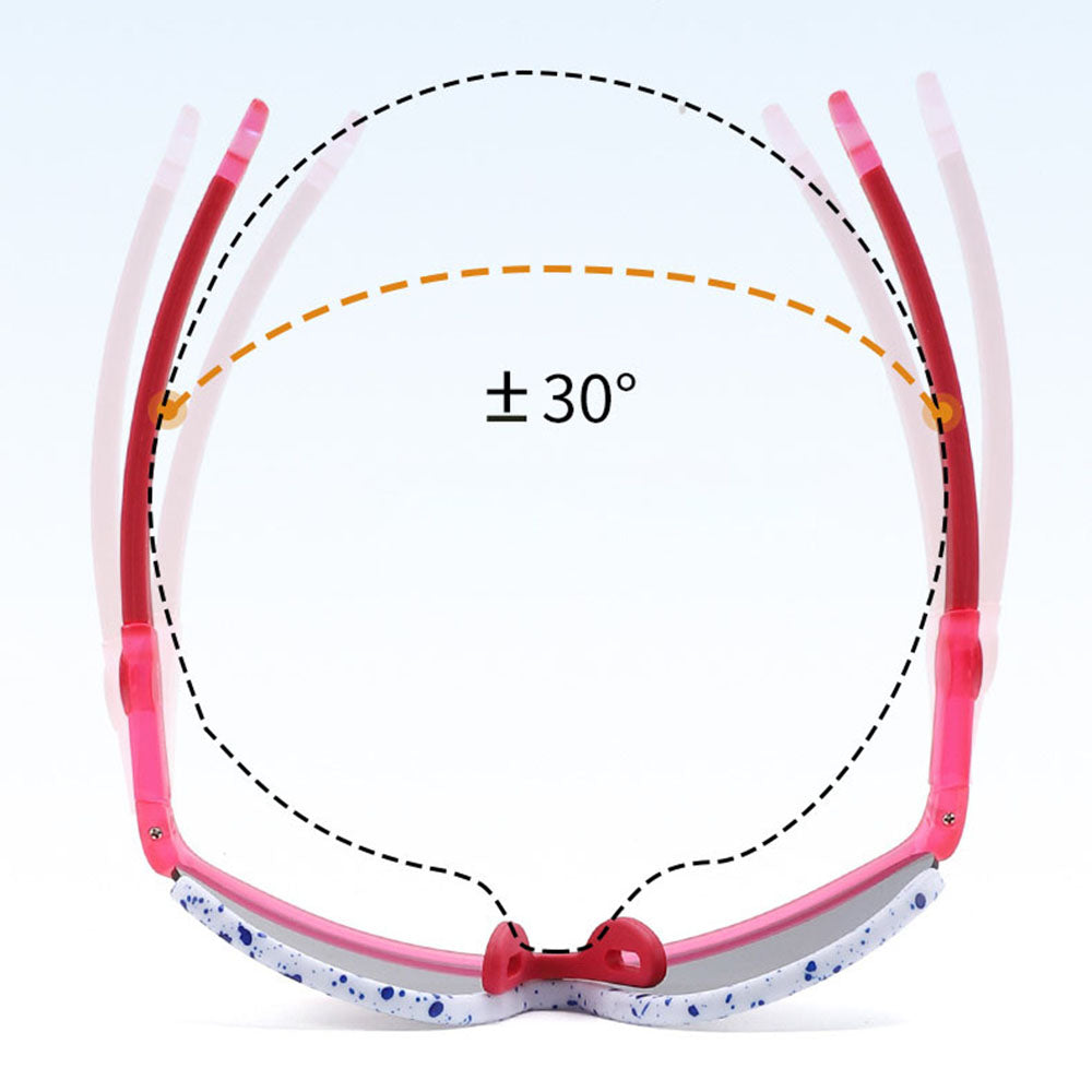 Occhiali da Sole per Bambini Techsuit 2025, Polarizzati, Protezione UV, Rosa