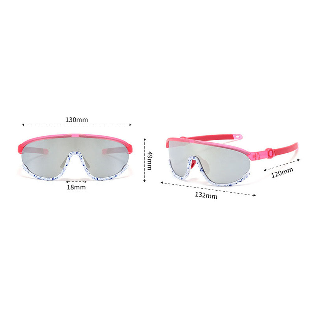 Occhiali da Sole per Bambini Techsuit 2025, Polarizzati, Protezione UV, Rosa