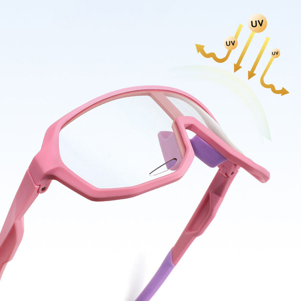 Occhiali da Sole Bambini Techsuit 22312, Polarizzati, Protezione UV, Neri Rossi