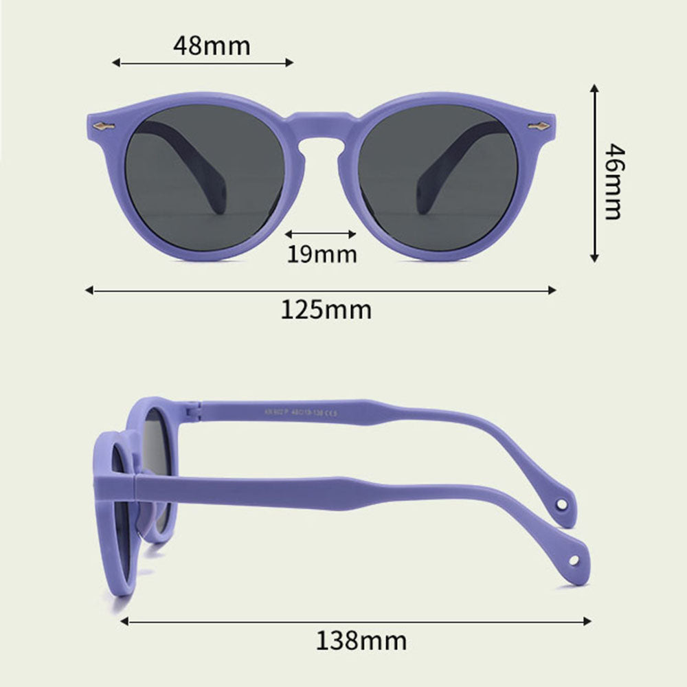 Occhiali da Sole Bambini Techsuit 602, Polarizzati, Protezione UV, Neri