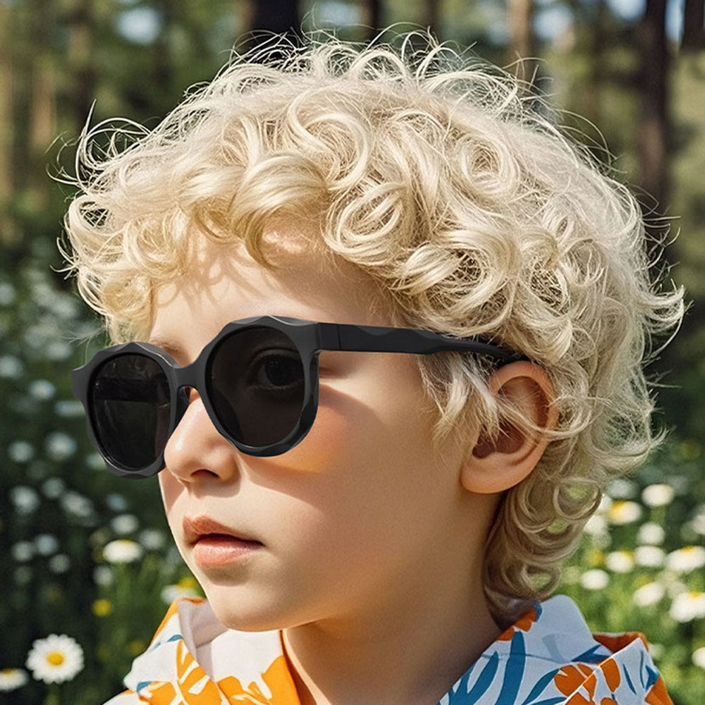 Occhiali da Sole per Bambini Techsuit 627, Polarizzati, Protezione UV, Neri