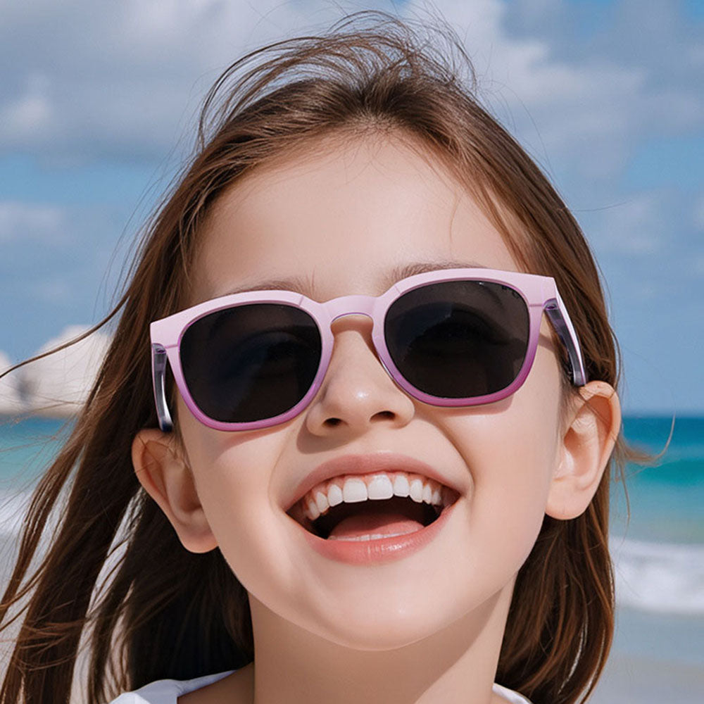 Occhiali da Sole Bambini Techsuit 691, Polarizzati, Protezione UV, Neri