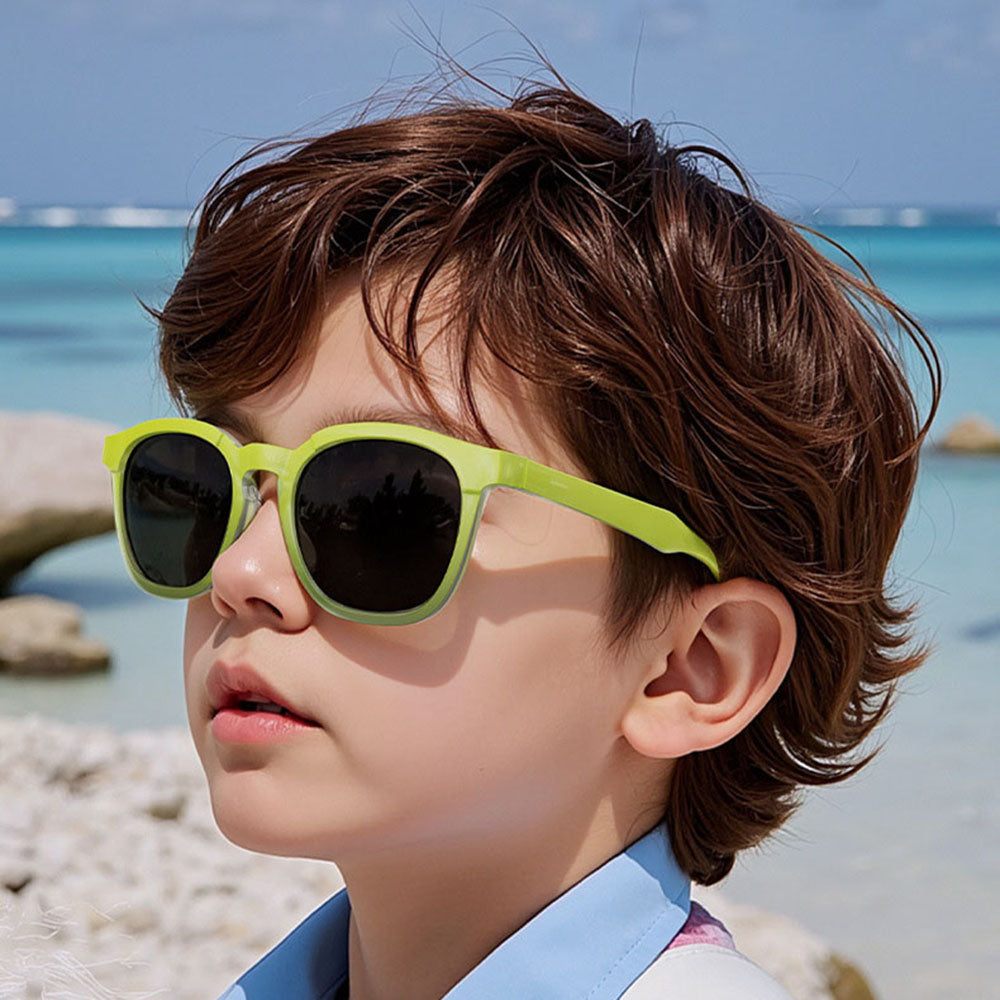 Occhiali da Sole Bambini Techsuit 691, Polarizzati, Protezione UV, Neri