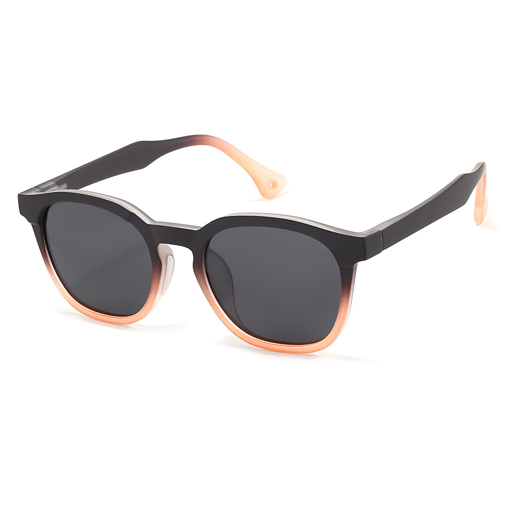 Occhiali da Sole Bambini Techsuit 691, Polarizzati, Protezione UV, Nero Arancione Gradient