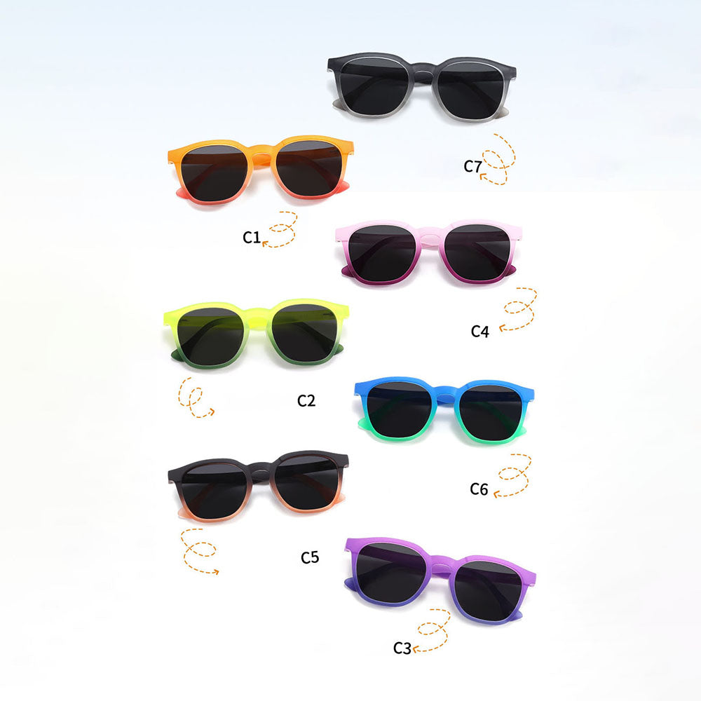 Occhiali da Sole Bambini Techsuit 691, Polarizzati, Protezione UV, Arancioni