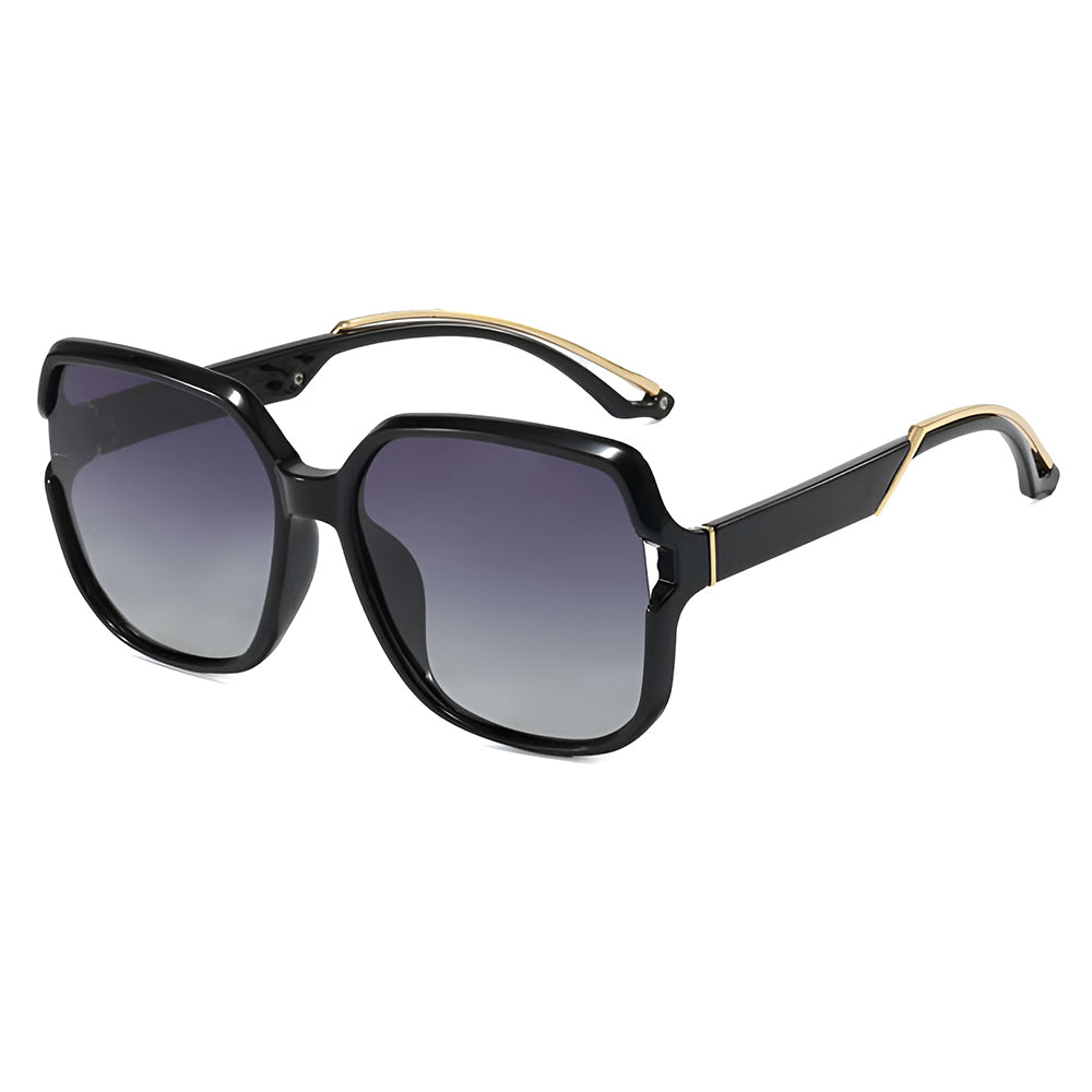 Occhiali da Sole Donna Techsuit 5228, Polarizzati, Nero Oro