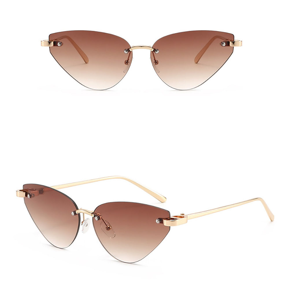 Occhiali da Sole Donna Techsuit S099, Oro Marrone