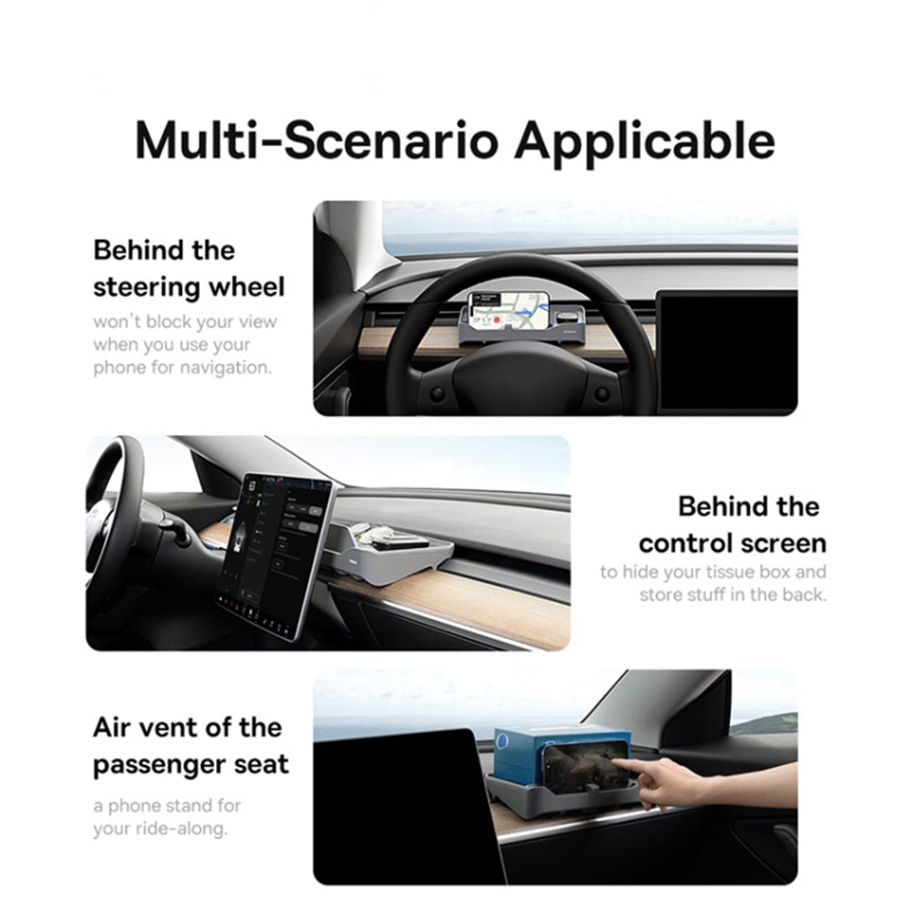 Organizzatore Auto con lettore di schede ETC Baseus T-Space per auto Tesla C20251301811-00