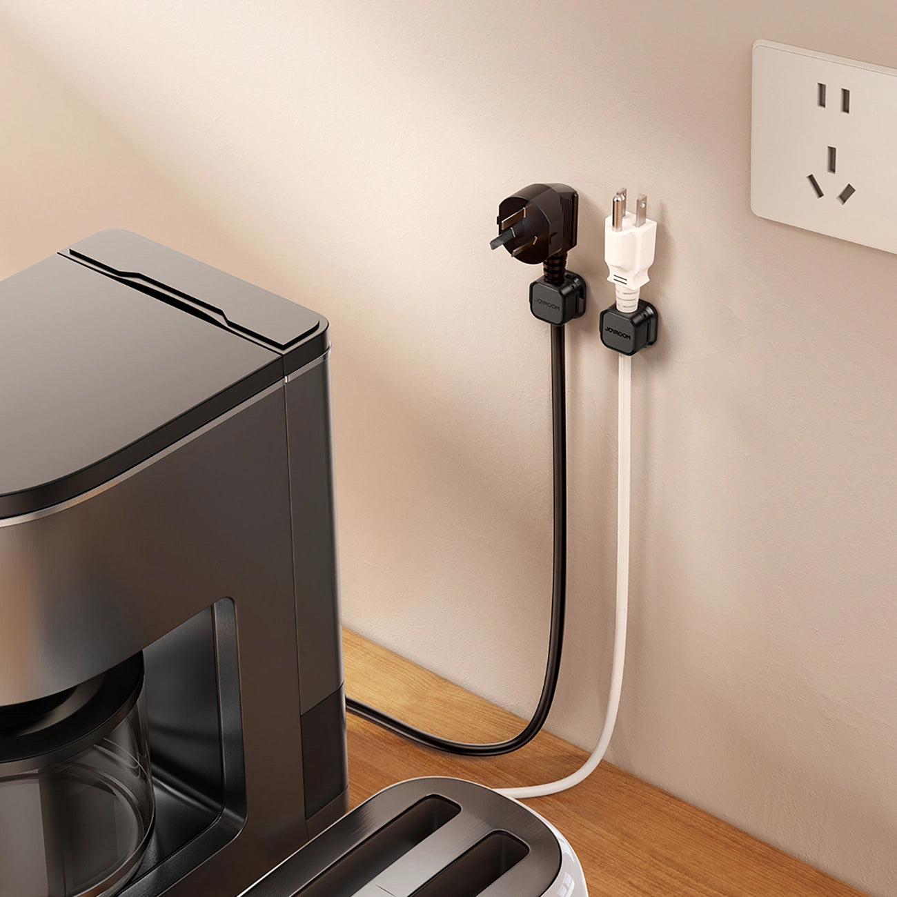 Organizzatore Cavi Joyroom JR-ZS368, Set 3 Pezzi, Nero