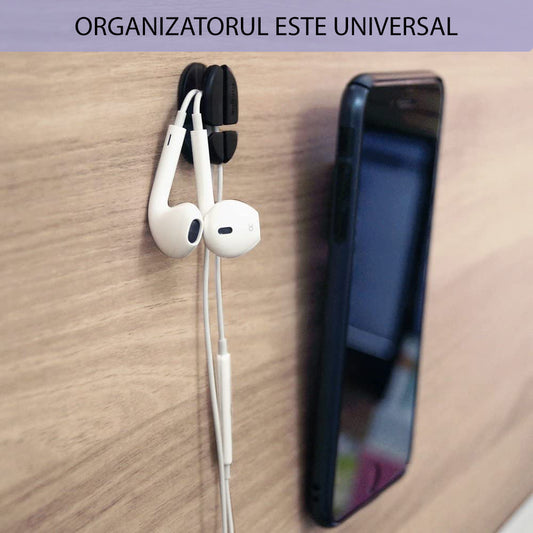 Organizzatore Cavi Ringke, Set 6 pezzi, Nero