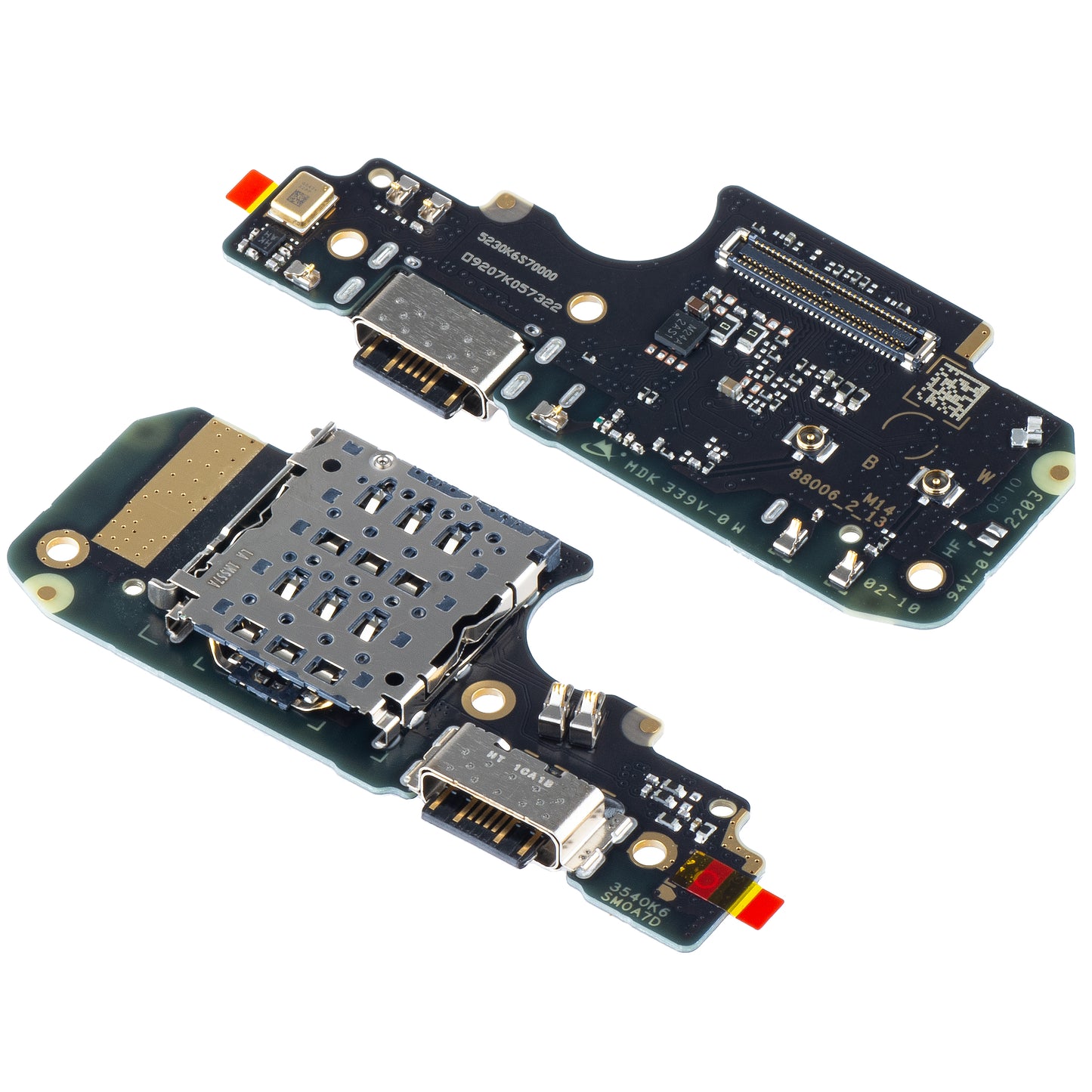 Xiaomi Redmi Note 11 Pro 5G, Service Pack 5600020K6S00 - Modulo lettore SIM - Microfono - Scheda connettore di ricarica con modulo lettore SIM Xiaomi Redmi Note 11 Pro 5G, Service Pack 5600020K6S00