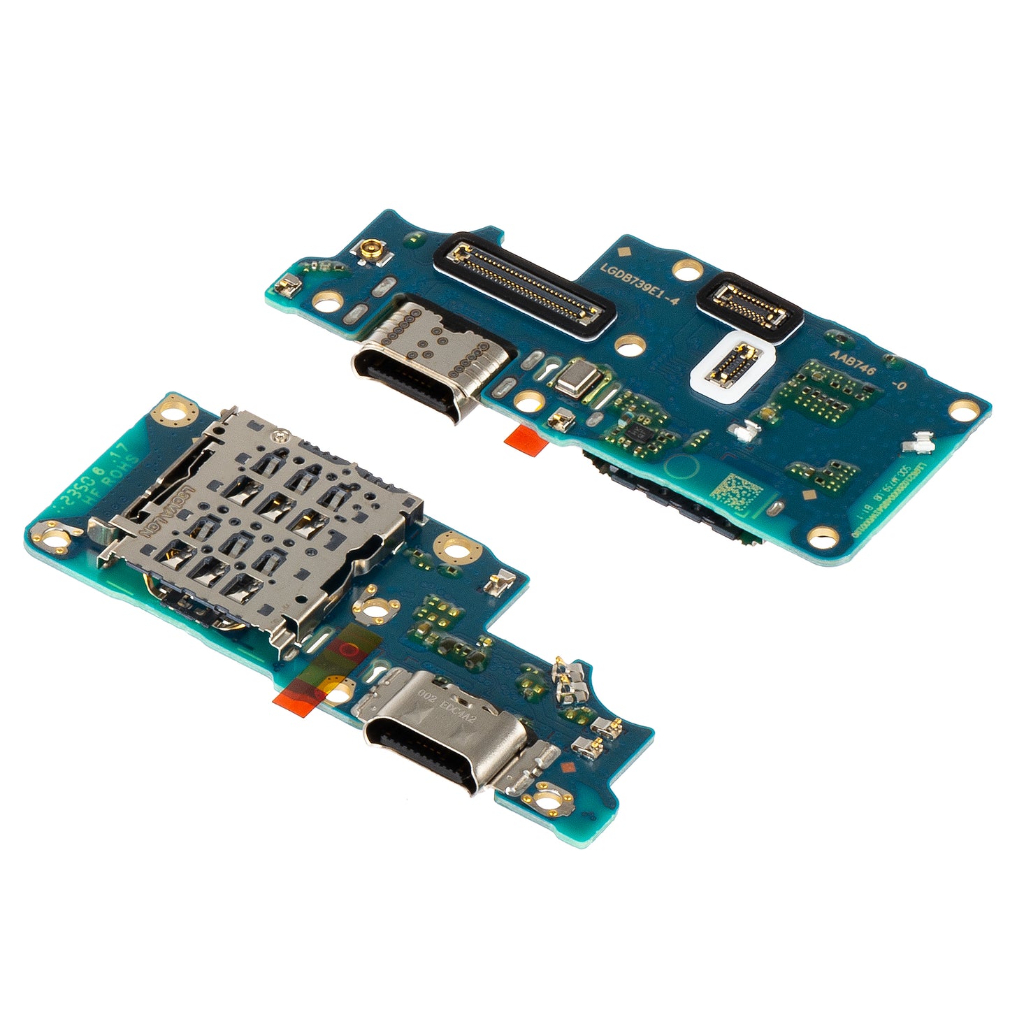 Scheda con connettore di ricarica - Microfono - Modulo lettore SIM Realme 12+ / 12, Service Pack 621024000075