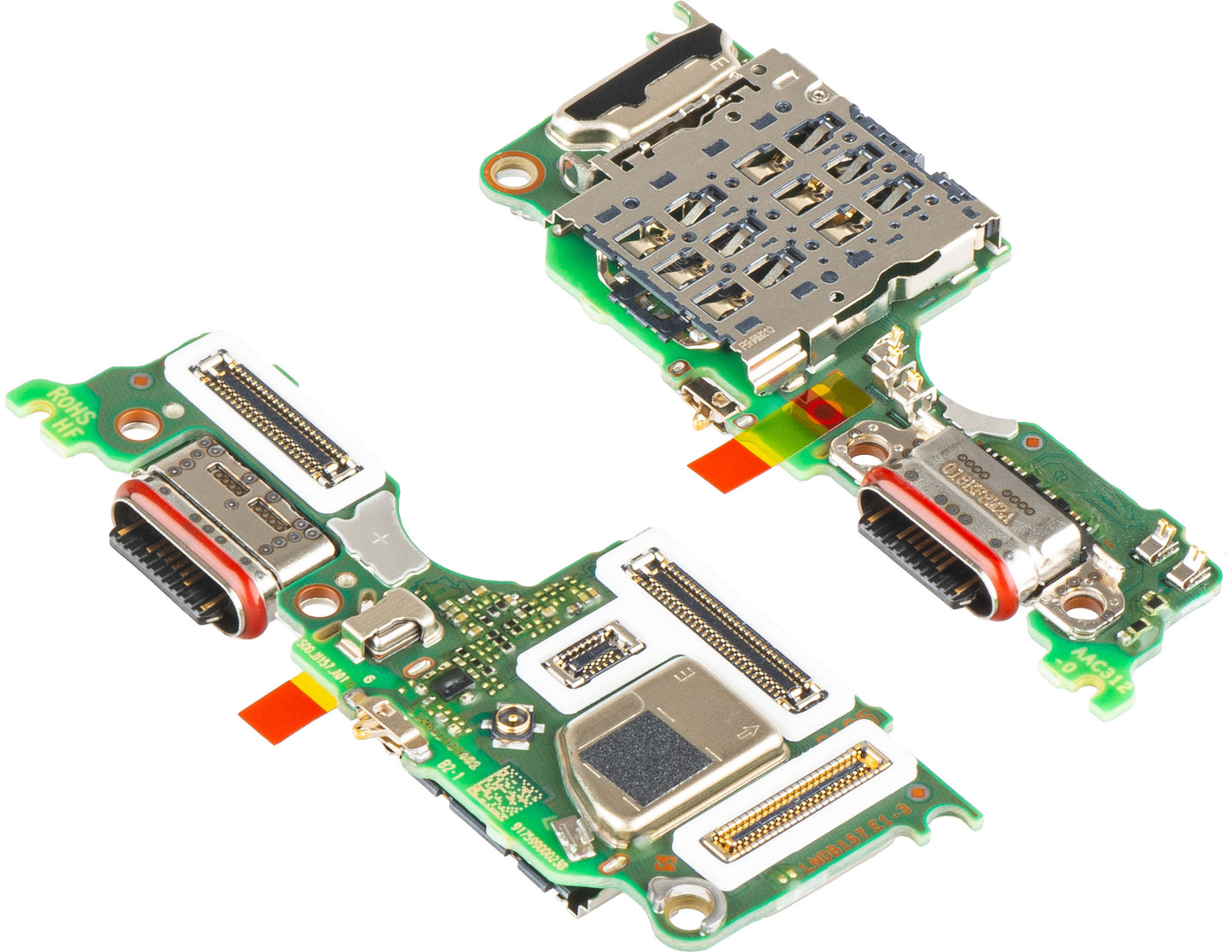 Scheda con Connettore di Ricarica - Microfono - Modulo Lettore SIM Oppo A6 Pro 5G, Service Pack 621024000199