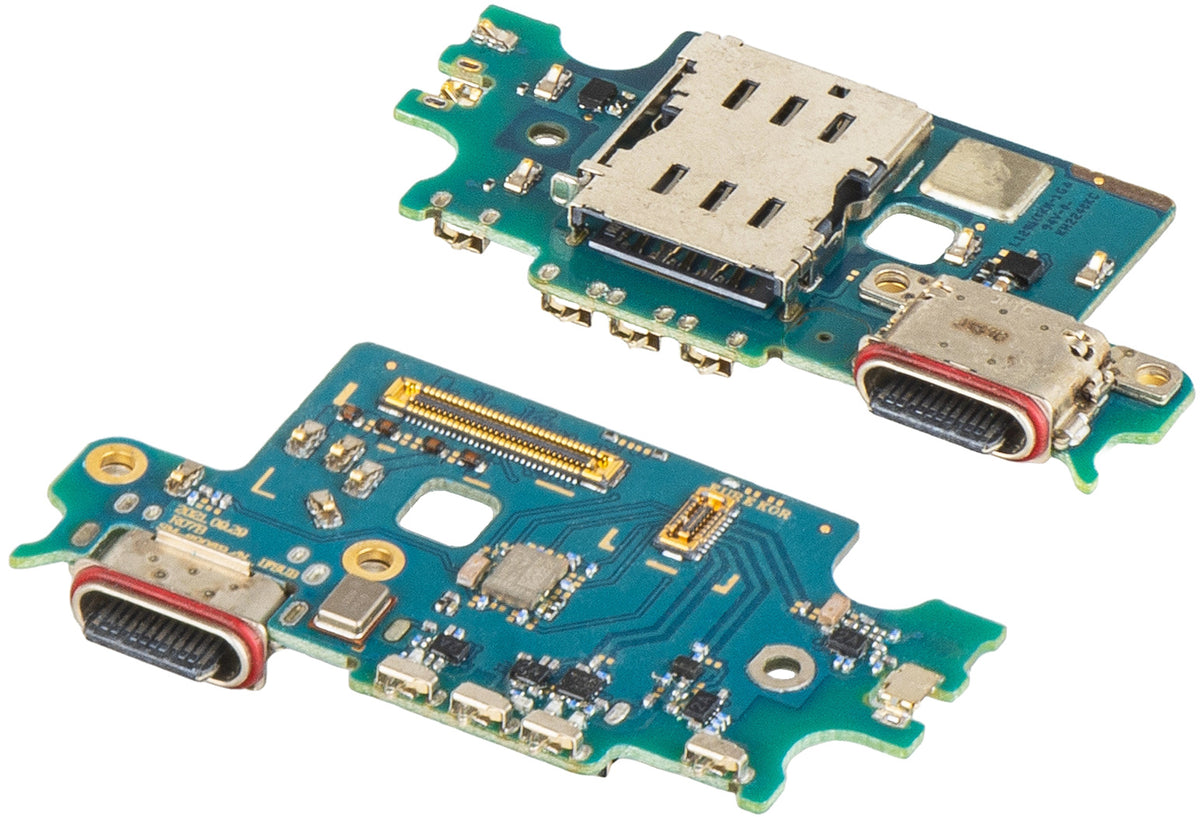 Scheda con Connettore di Ricarica - Microfono - Modulo Lettore SIM Samsung Galaxy S22+ 5G S906