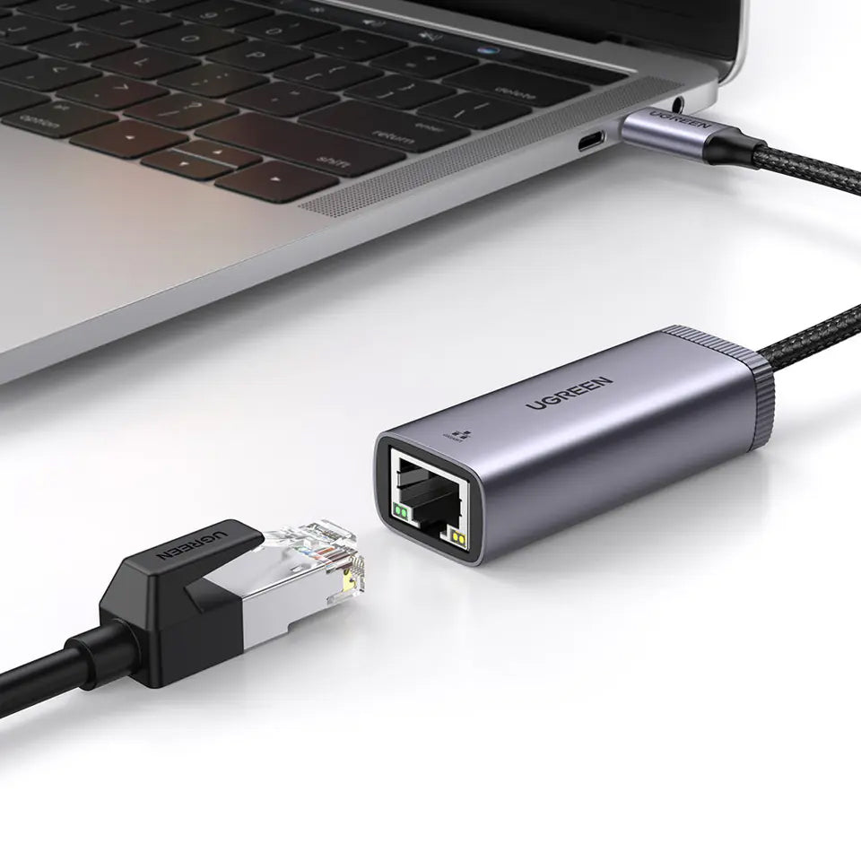 Scheda di Rete UGREEN CM483, RJ45, USB-C, Grigio