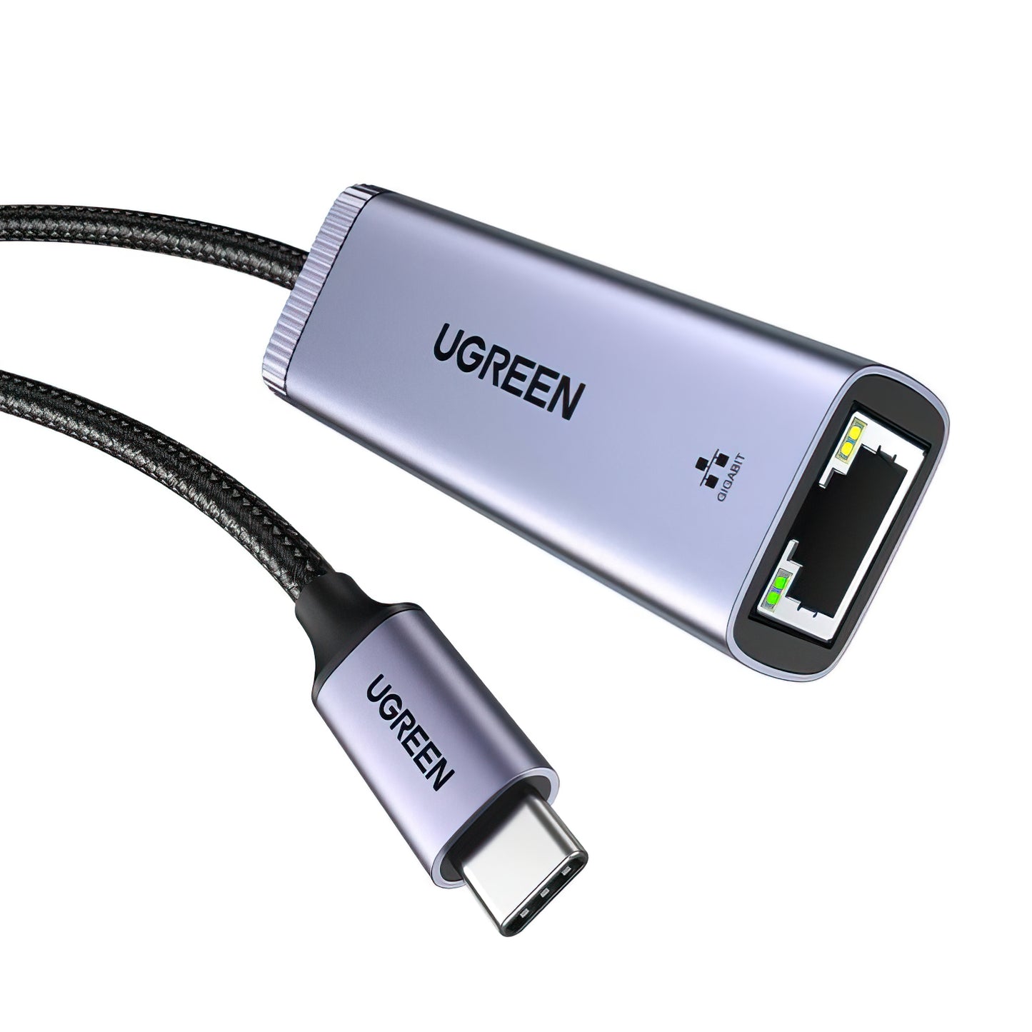 Scheda di Rete UGREEN CM483, RJ45, USB-C, Grigio