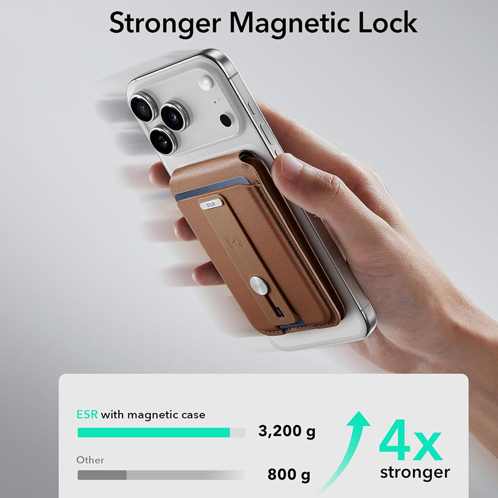 MagSafe Wallet, ESR, Find My Wallet 5C, Brown