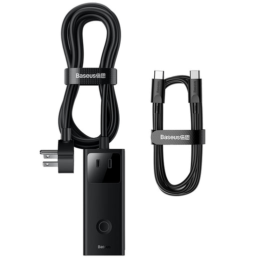 Prolunga Baseus PowerCombo US, 3 x Presa, Nero PSLA020101