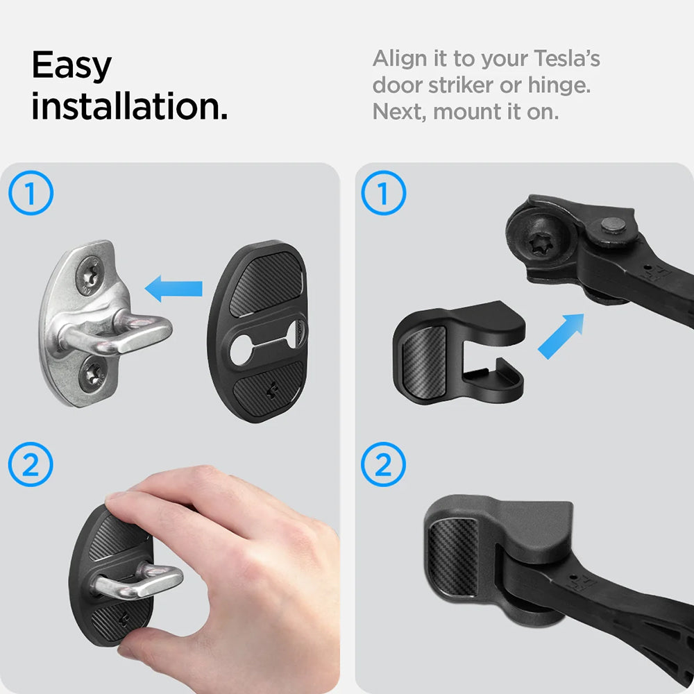 Protezione Cerniere / Serrature Porte Auto Spigen per Tesla Y / 3, Set 4 pezzi ACP07123
