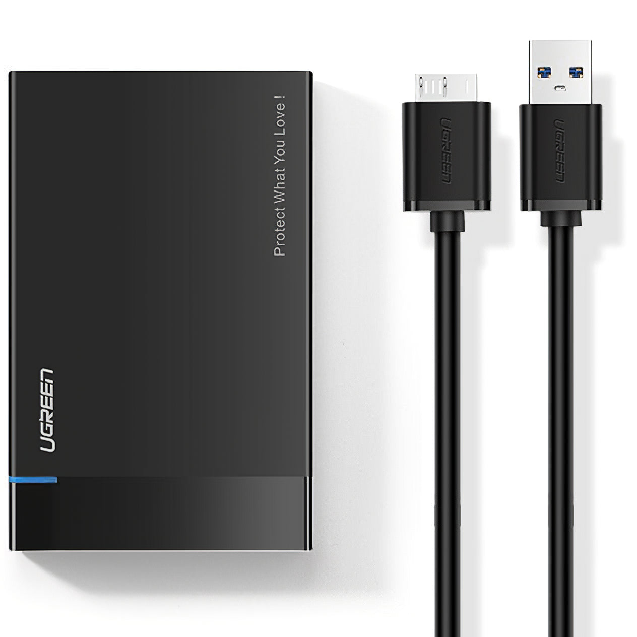 Rack UGREEN US221 per HDD / SSD SATA 2.5inch, USB 3.2, Nero