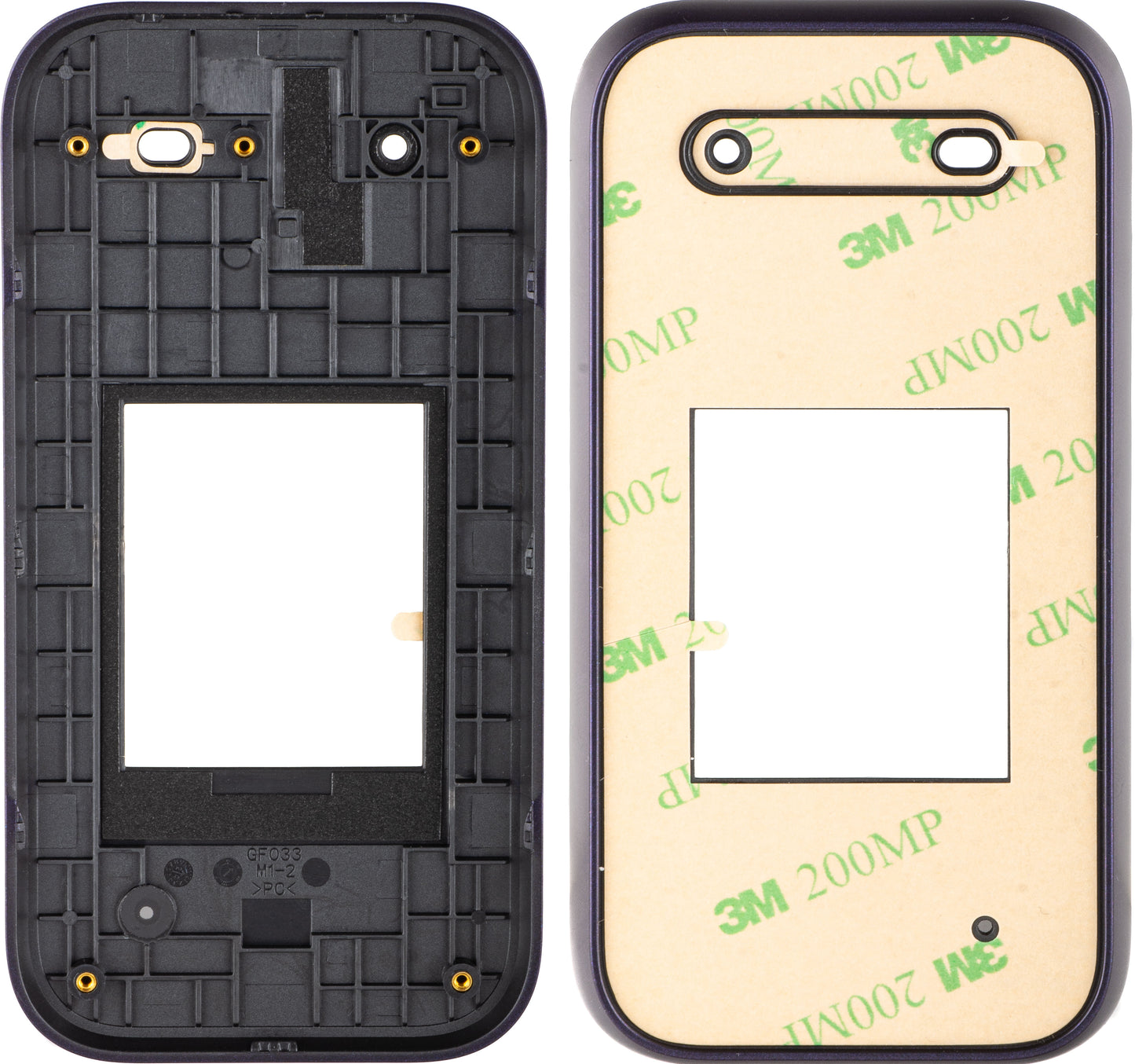 Una cover a conchiglia per HMD 2660 Flip, viola