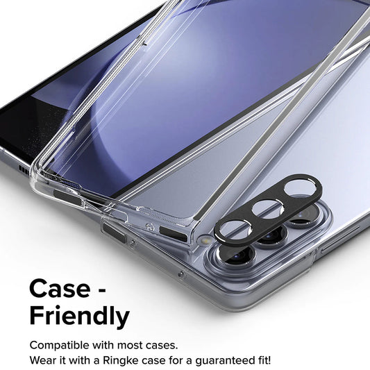 Cornice di protezione per la fotocamera posteriore Ringke Styling per Samsung Galaxy Z Fold5 F946, Alluminio, Nero