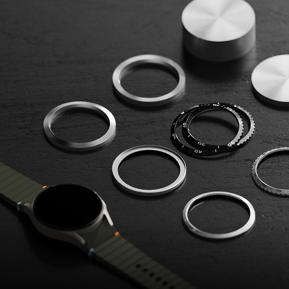 Ringke Styling Protection Frame for Samsung Galaxy Watch7 40mm, Model 5, Silver
