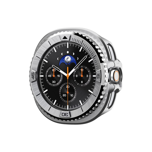 Cornice di protezione Spigen Tune Pro Pilot per Samsung Galaxy Watch8 Classic, Argento