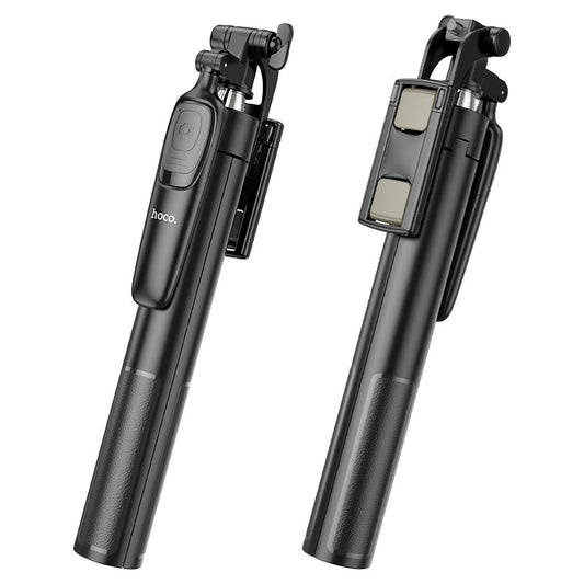 Bastone selfie Bluetooth HOCO K19 Soul Live Broadcast, universale, nero
