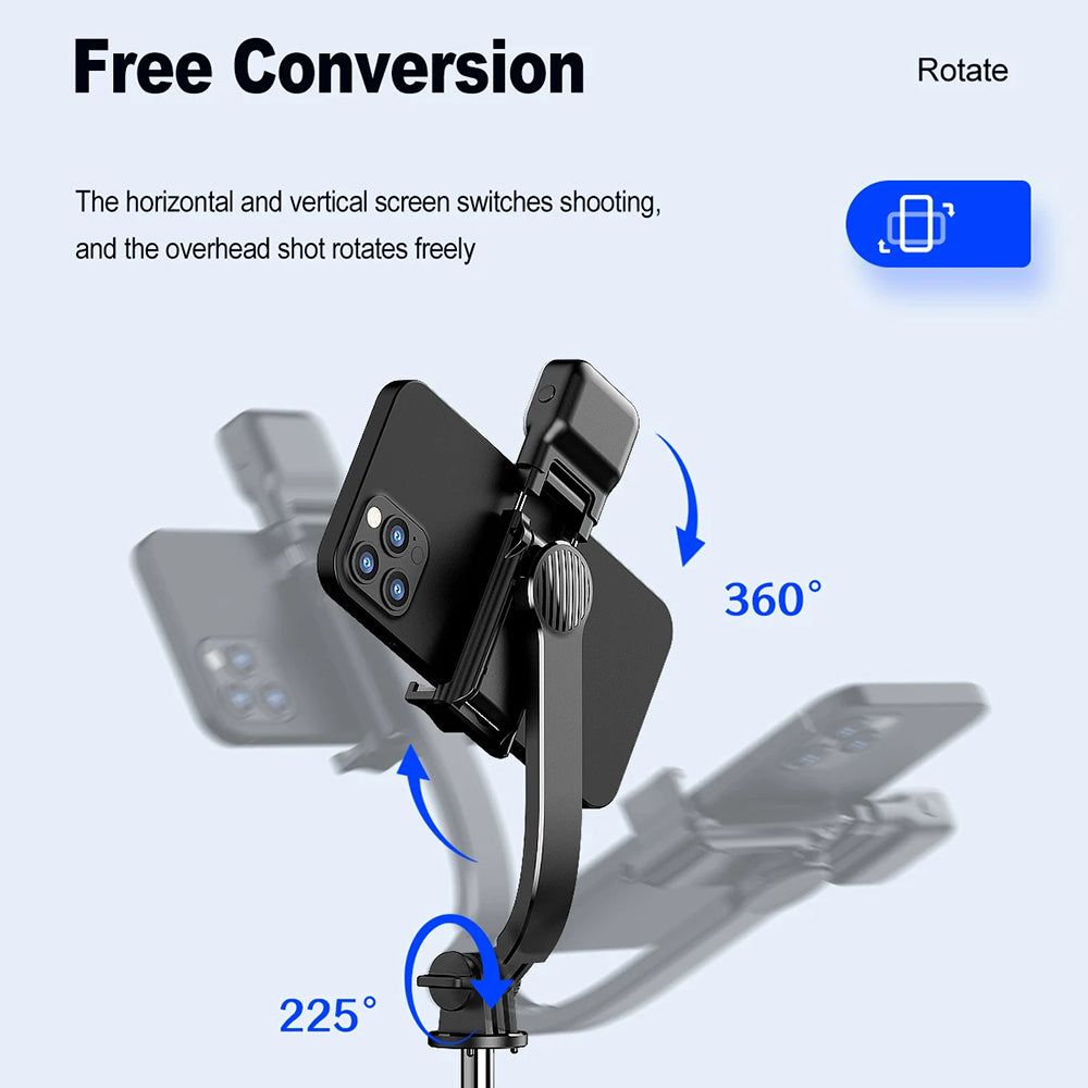 Selfie Stick Bluetooth Techsuit C01s, Universale, Nero