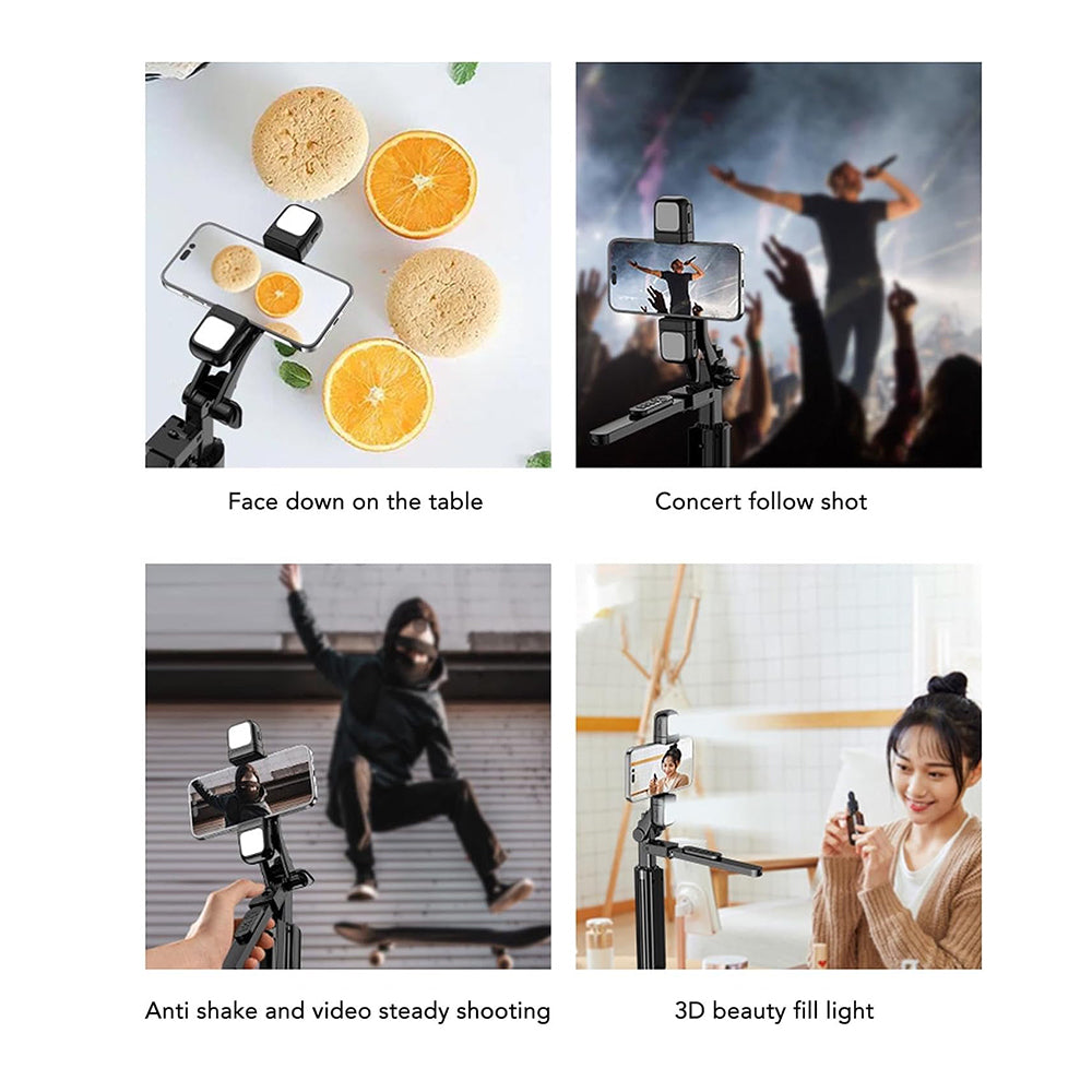 Selfie Stick Bluetooth Techsuit K30S, Universal, Black