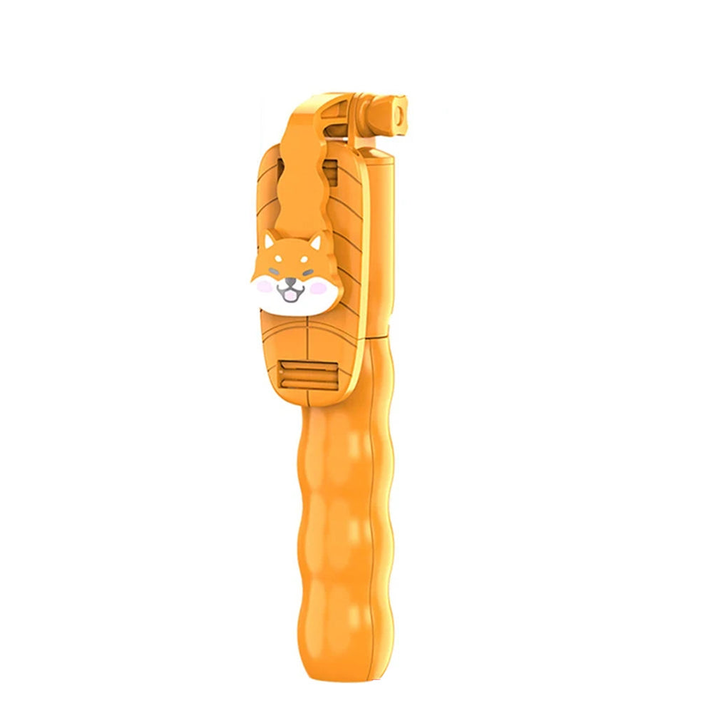 Selfie Stick Bluetooth Techsuit KT01, Universale, Arancione