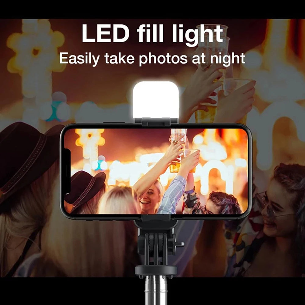 Selfie Stick Bluetooth Techsuit L02s, Universale, Nero
