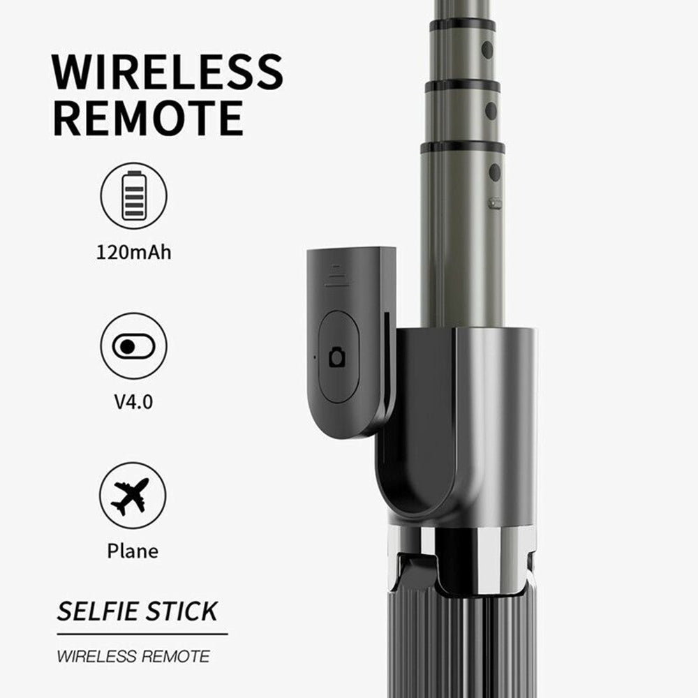 Selfie Stick Bluetooth Techsuit L08, Universale, Nero