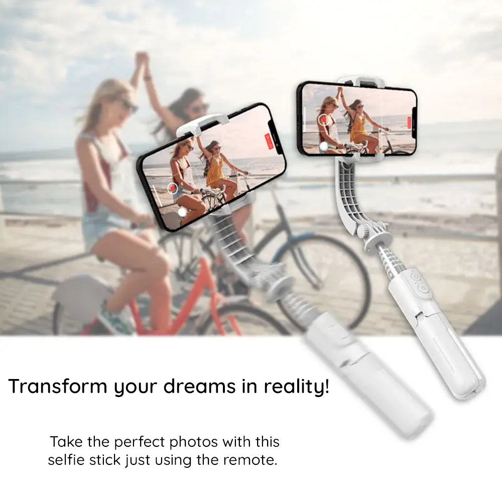 Selfie Stick Bluetooth Techsuit L08Mini, Universale, Nero