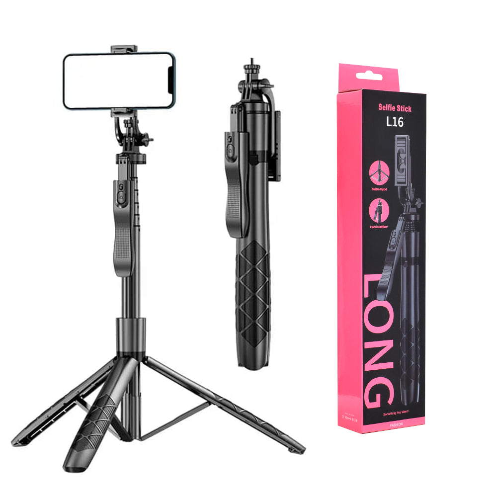 Selfie Stick Bluetooth Techsuit L16, Universale, Nero