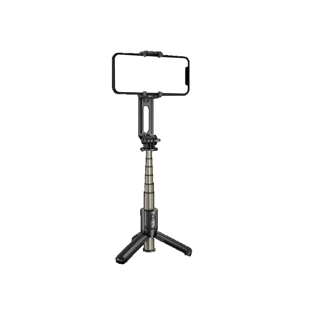 Selfie Stick Bluetooth Techsuit L18Mini, Universale, Nero
