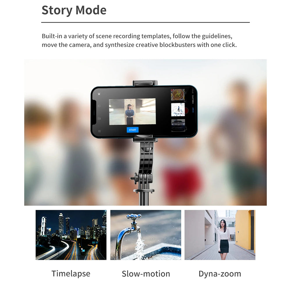 Selfie Stick Bluetooth Techsuit L19s, Universale, Nero