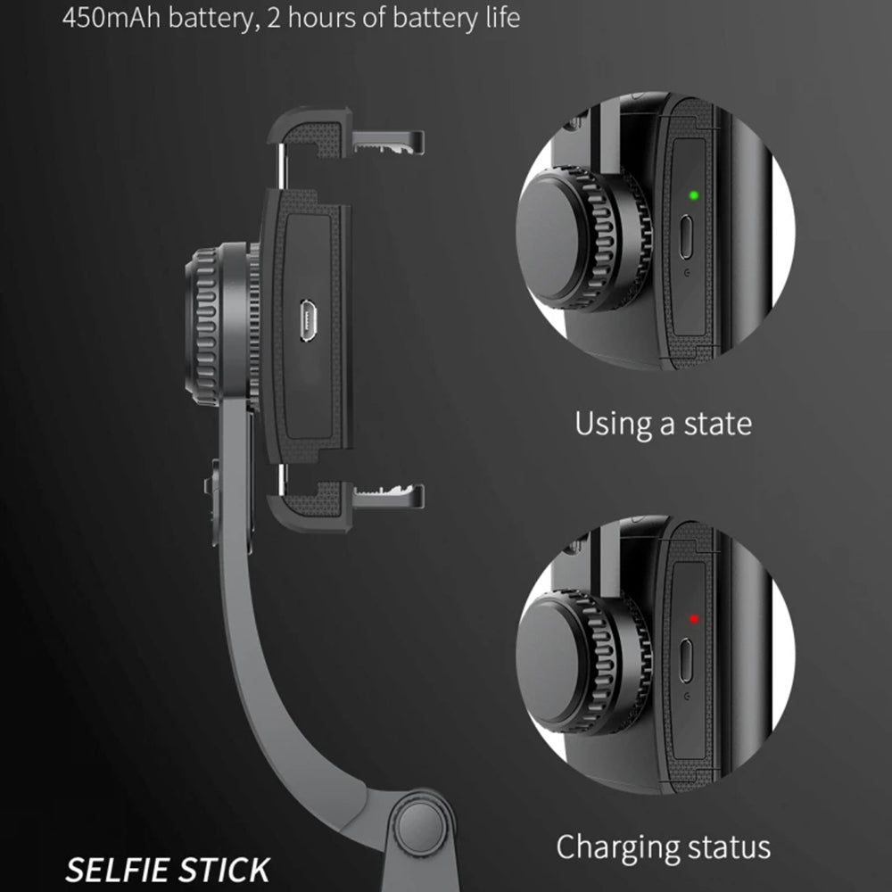 Selfie Stick Bluetooth Techsuit Q08, Universal, Black