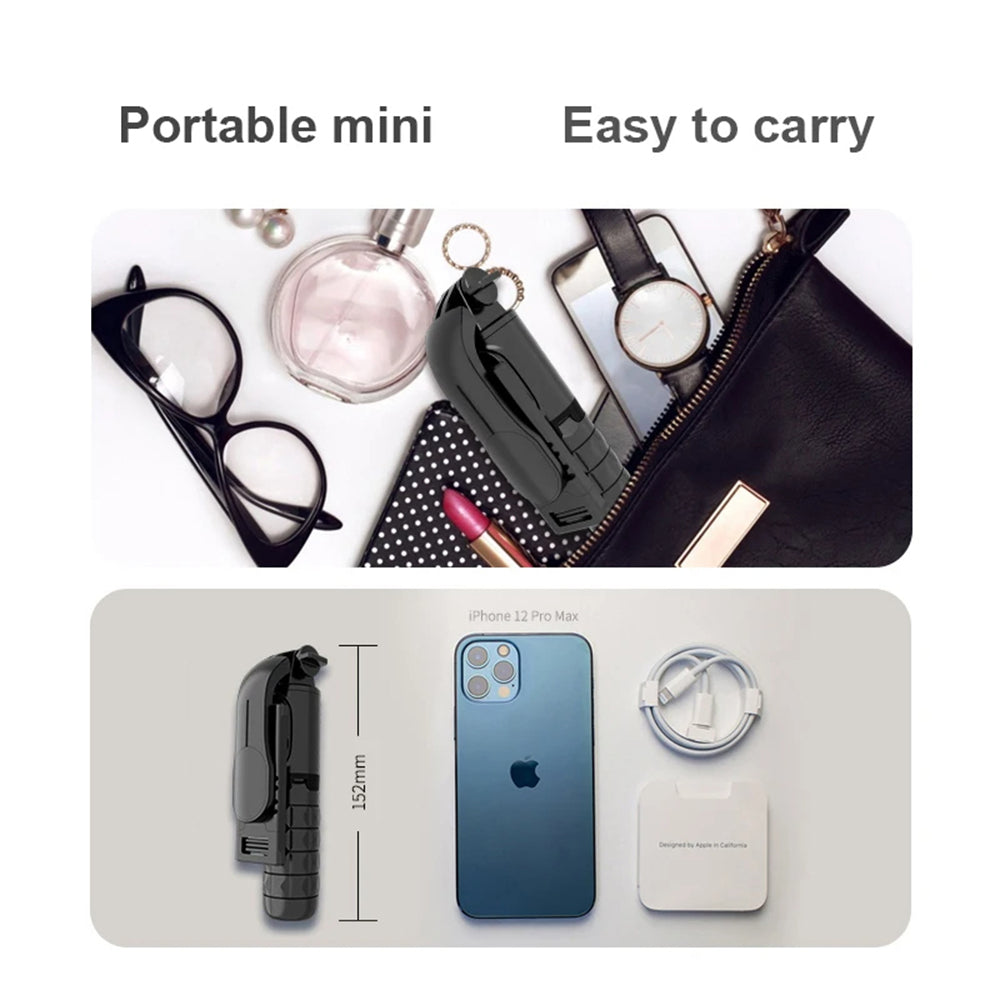 Selfie Stick Bluetooth Techsuit Q11s, Universale, Nero