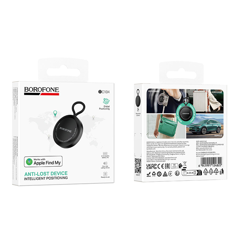 Borofone SmartTag BC104 per iOS Series, Nero