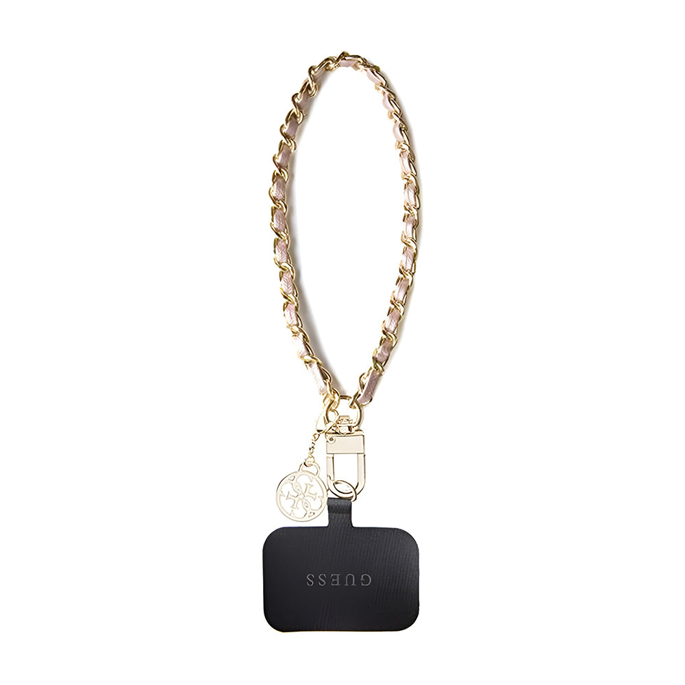 Cordino per Telefono Guess Saffiano 4G Charm, Nero