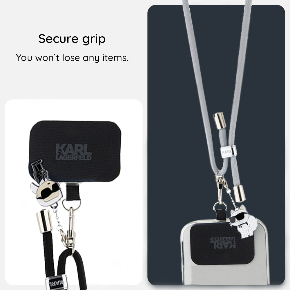Cordino per Telefono Karl Lagerfeld Choupette, Grigio