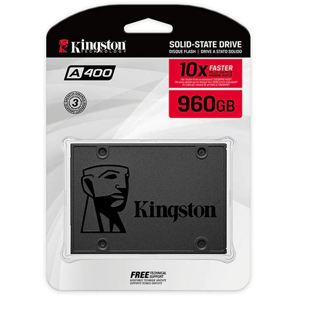Solid State Drive (SSD) Kingston A400, 960GB, 2.5 pollici, SATA III SA400S37/960G