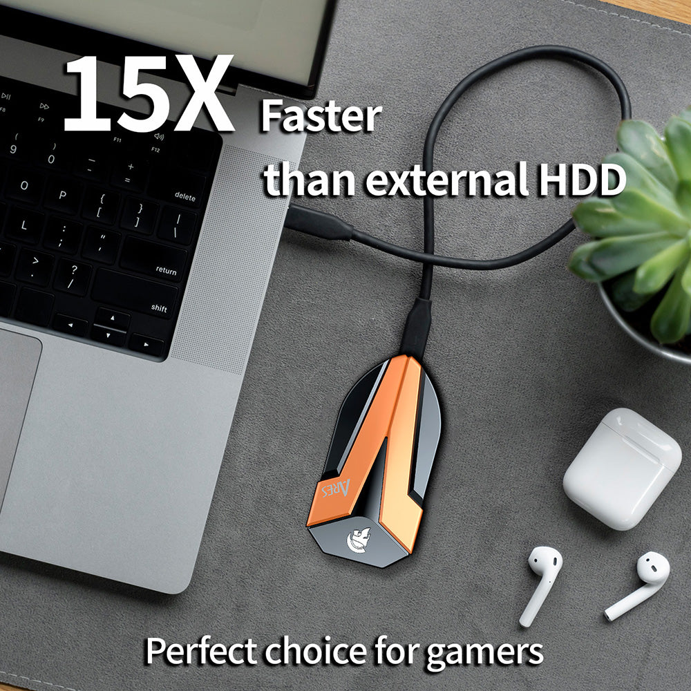 Solid State Drive (SSD Esterno) Dato Ares Amber Shield, 500GB, Nero ARSASE-500GB