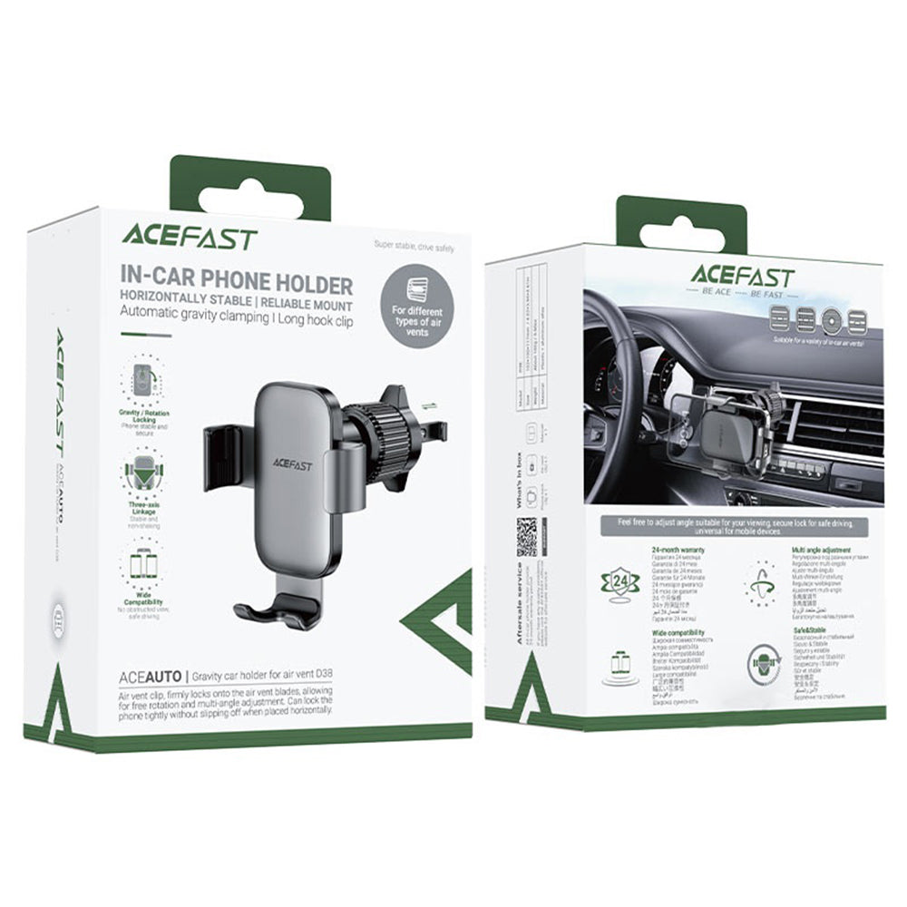 Supporto Auto Acefast D38, Universale, Grigio