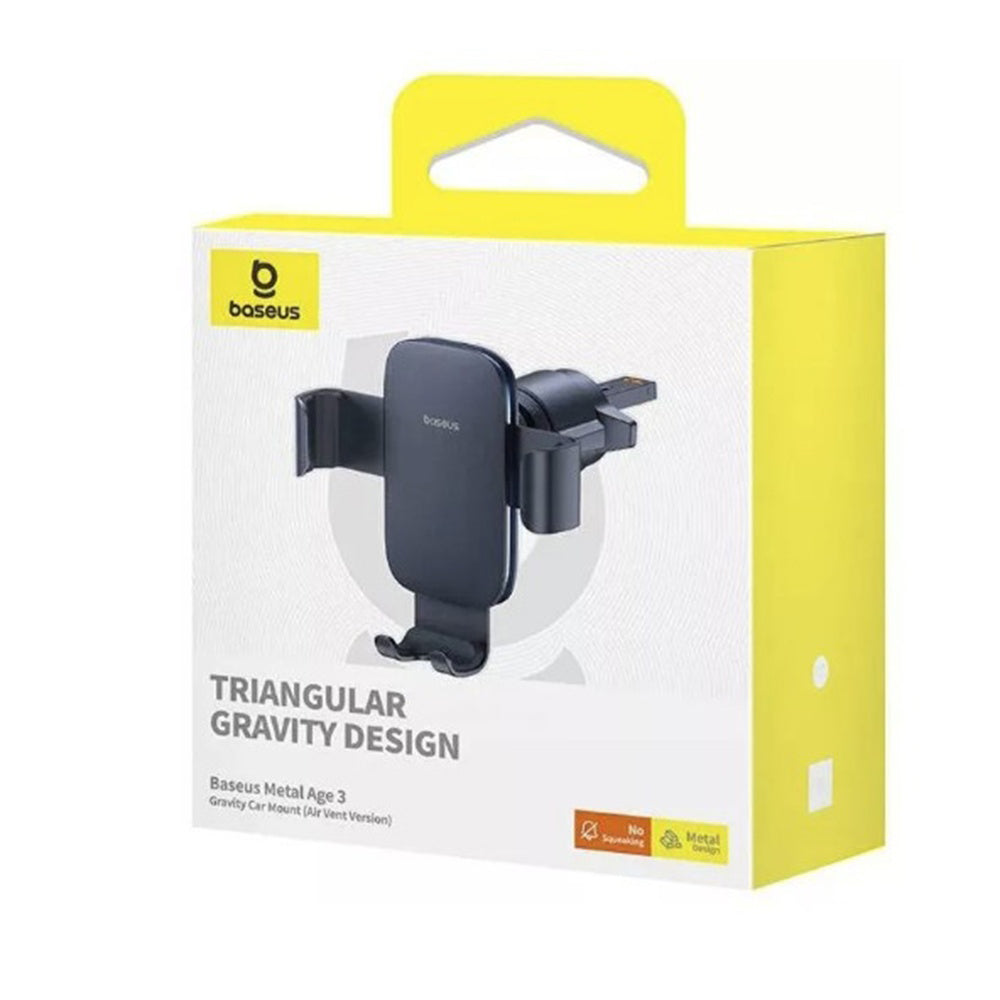 Supporto Auto Baseus Metal Age 3, 4.7inch - 6.7inch, Nero C40467600111-01