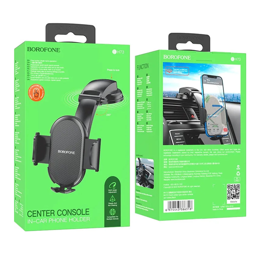 Supporto Auto Borofone BH73 Charm, Universale, Nero