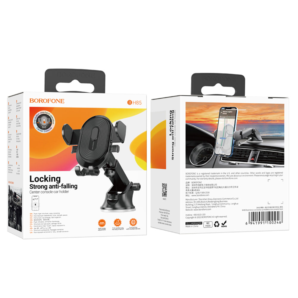 Supporto Auto Borofone BH85 Experience, 4.7inch - 7inch, Nero