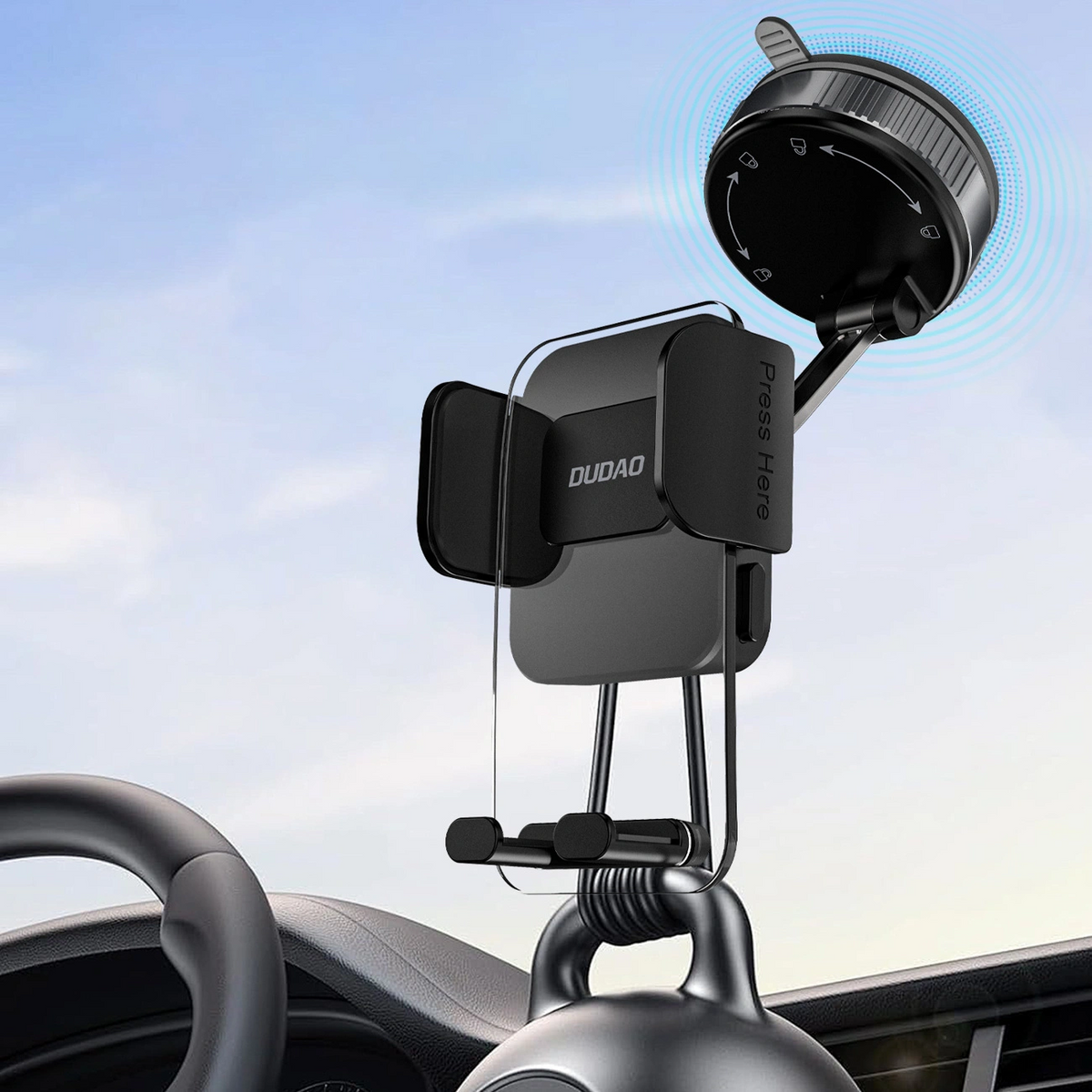 Supporto Auto Dudao F24Plus, Universale, Nero